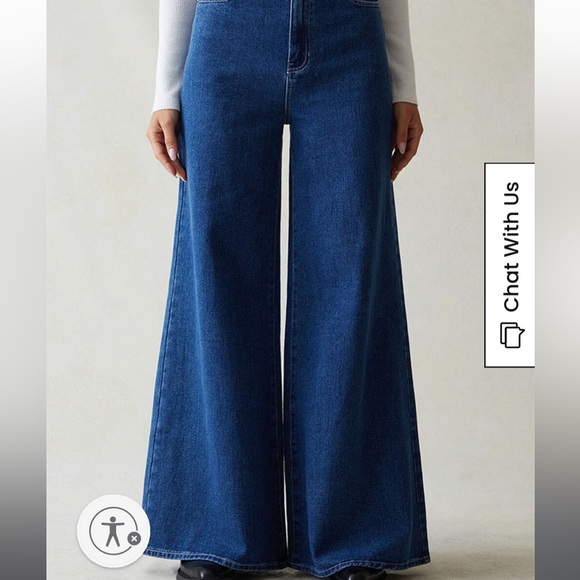 LEVI STRAUSS & CO.] Retro Wide leg Denim Jean - Picture 1 of 14